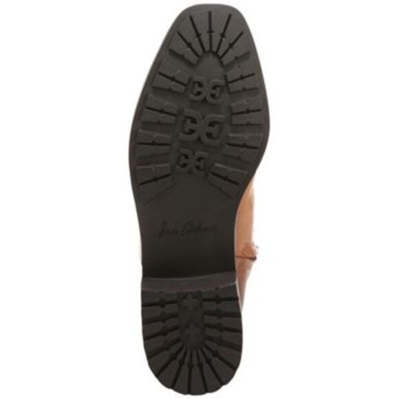 NWT SAM EDELMAN Womens Brown Drina Almond Block Heel Leather Riding Boot 9.5 M - Picture 4 of 5